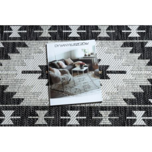 Koberec SISAL COOPER Aztécký, Etno 22235 ecru / čierna