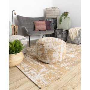 Ekologický koberec CASA, EKO SISAL Boho, vintage 2809 krémová, žltá , recyklovateľná bavlna