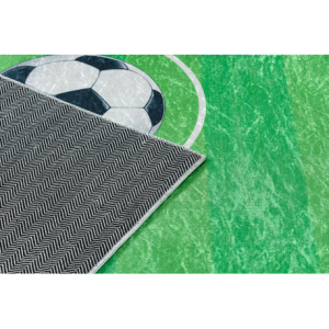 BAMBINO 9731 umývací koberec Ihrisko, futbal pre deti protišmykový - zelená