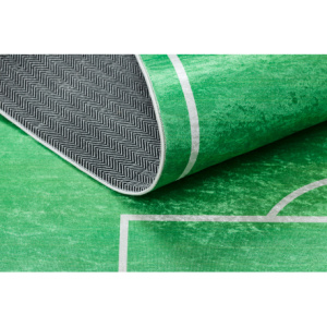 BAMBINO 9731 umývací koberec Ihrisko, futbal pre deti protišmykový - zelená