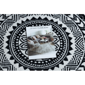 Okrúhly koberec FUN Napkin obrúsok - negru