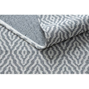 Koberec CASA ECO SISAL Boho Diamanty 22084 antracit / krémová, recyklovateľná bavlna