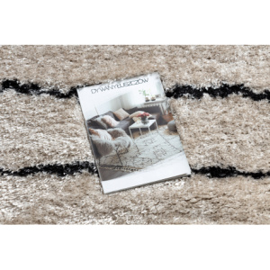 Koberec FLUFFY 2371 shaggy opasky krém / antracit