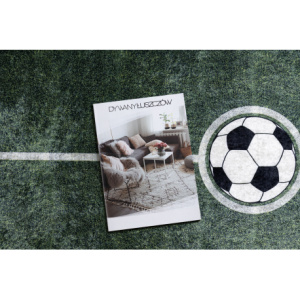 BAMBINO 2138 umývací koberec Ihrisko, futbal pre deti protišmykový - zelená