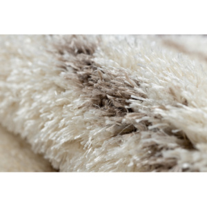 Koberec FLUFFY 2371 kruh shaggy opasky krém / béžový